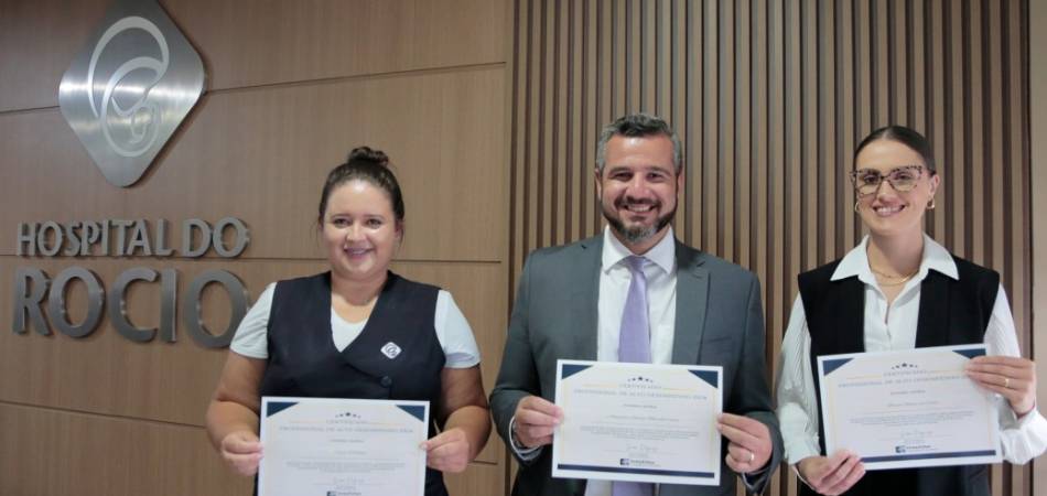 Profissionais do Hospital do Rocio são reconhecidos e premiados nacionalmente.